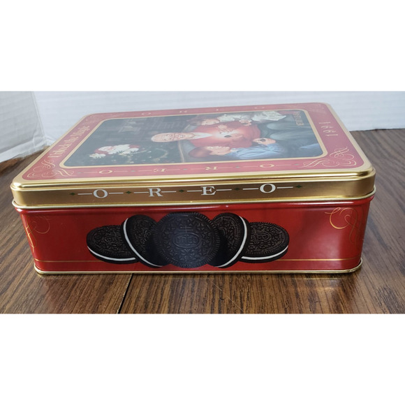 Oreo Cookies Unlock The Magic 1994 Grandfather Remembers Christmas Tin - Picture 5 of 11
